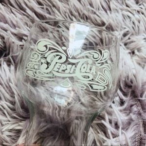 Vintage Pepsi Cola glass cup